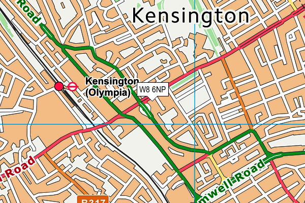 W8 6NP map - OS VectorMap District (Ordnance Survey) W8 6NP map - OS VectorMap District (Ordnance Survey)