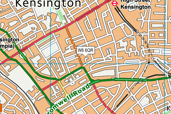 W8 6QR map - OS VectorMap District (Ordnance Survey) W8 6QR map - OS VectorMap District (Ordnance Survey)