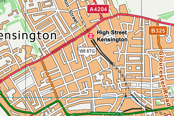 W8 6TG map - OS VectorMap District (Ordnance Survey) W8 6TG map - OS VectorMap District (Ordnance Survey)