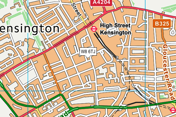 W8 6TJ map - OS VectorMap District (Ordnance Survey) W8 6TJ map - OS VectorMap District (Ordnance Survey)
