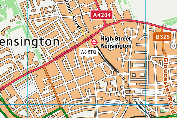 W8 6TQ map - OS VectorMap District (Ordnance Survey) W8 6TQ map - OS VectorMap District (Ordnance Survey)