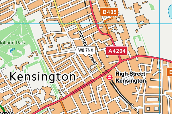 W8 7NX map - OS VectorMap District (Ordnance Survey) W8 7NX map - OS VectorMap District (Ordnance Survey)