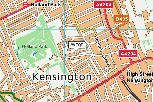 W8 7QP map - OS VectorMap District (Ordnance Survey) W8 7QP map - OS VectorMap District (Ordnance Survey)