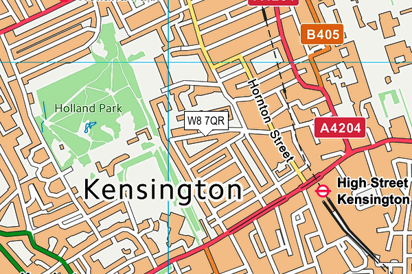 W8 7QR map - OS VectorMap District (Ordnance Survey) W8 7QR map - OS VectorMap District (Ordnance Survey)