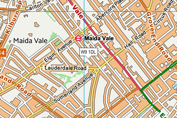 W9 1DL map - OS VectorMap District (Ordnance Survey) W9 1DL map - OS VectorMap District (Ordnance Survey)