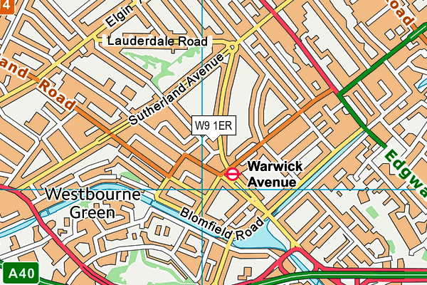 W9 1ER map - OS VectorMap District (Ordnance Survey) W9 1ER map - OS VectorMap District (Ordnance Survey)