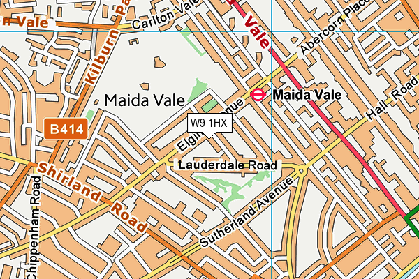 W9 1HX map - OS VectorMap District (Ordnance Survey) W9 1HX map - OS VectorMap District (Ordnance Survey)