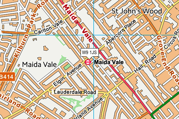 W9 1JS map - OS VectorMap District (Ordnance Survey) W9 1JS map - OS VectorMap District (Ordnance Survey)
