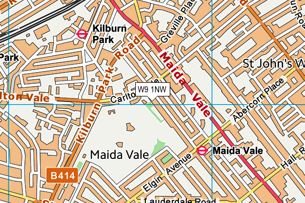 W9 1NW map - OS VectorMap District (Ordnance Survey) W9 1NW map - OS VectorMap District (Ordnance Survey)