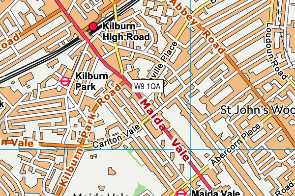 W9 1QA map - OS VectorMap District (Ordnance Survey) W9 1QA map - OS VectorMap District (Ordnance Survey)