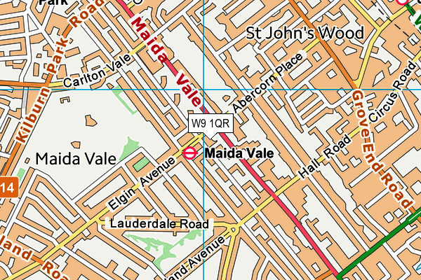 W9 1QR map - OS VectorMap District (Ordnance Survey) W9 1QR map - OS VectorMap District (Ordnance Survey)
