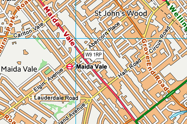 W9 1RP map - OS VectorMap District (Ordnance Survey) W9 1RP map - OS VectorMap District (Ordnance Survey)