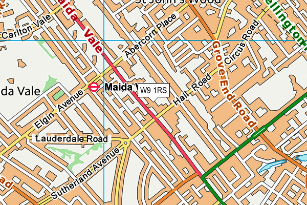 W9 1RS map - OS VectorMap District (Ordnance Survey) W9 1RS map - OS VectorMap District (Ordnance Survey)