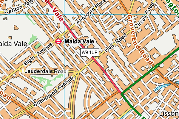 W9 1UP map - OS VectorMap District (Ordnance Survey) W9 1UP map - OS VectorMap District (Ordnance Survey)