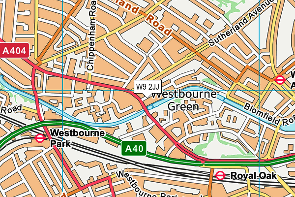 W9 2JJ map - OS VectorMap District (Ordnance Survey) W9 2JJ map - OS VectorMap District (Ordnance Survey)
