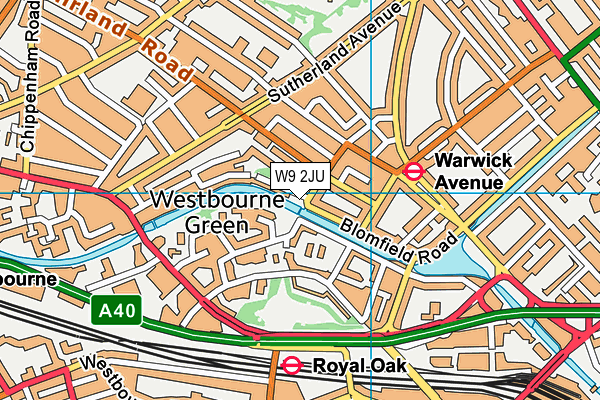 W9 2JU map - OS VectorMap District (Ordnance Survey) W9 2JU map - OS VectorMap District (Ordnance Survey)