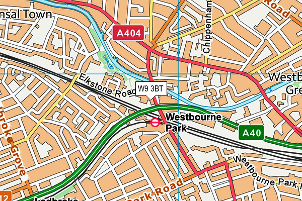 W9 3BT map - OS VectorMap District (Ordnance Survey) W9 3BT map - OS VectorMap District (Ordnance Survey)