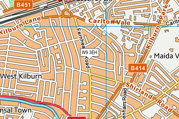 W9 3EH map - OS VectorMap District (Ordnance Survey) W9 3EH map - OS VectorMap District (Ordnance Survey)