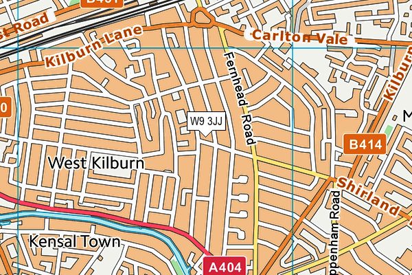 W9 3JJ map - OS VectorMap District (Ordnance Survey) W9 3JJ map - OS VectorMap District (Ordnance Survey)