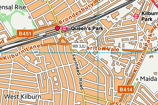 W9 3JU map - OS VectorMap District (Ordnance Survey) W9 3JU map - OS VectorMap District (Ordnance Survey)