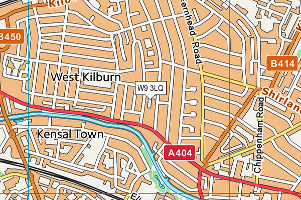 W9 3LQ map - OS VectorMap District (Ordnance Survey) W9 3LQ map - OS VectorMap District (Ordnance Survey)