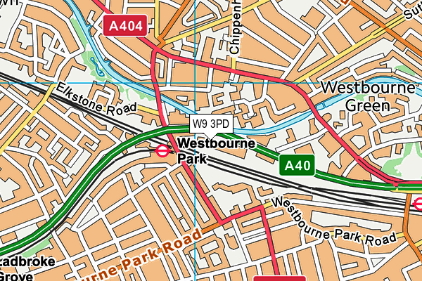 W9 3PD map - OS VectorMap District (Ordnance Survey) W9 3PD map - OS VectorMap District (Ordnance Survey)