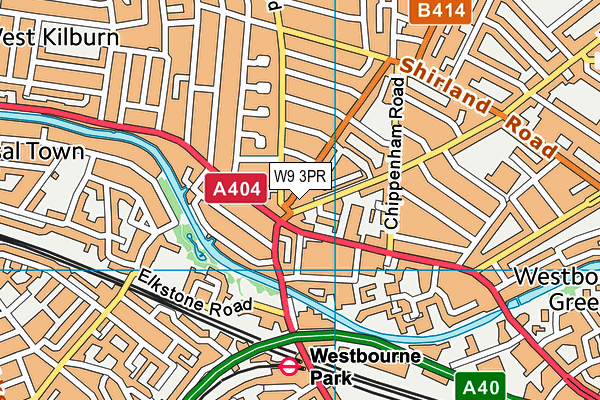 W9 3PR map - OS VectorMap District (Ordnance Survey) W9 3PR map - OS VectorMap District (Ordnance Survey)