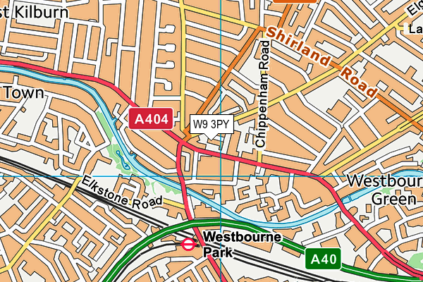 W9 3PY map - OS VectorMap District (Ordnance Survey) W9 3PY map - OS VectorMap District (Ordnance Survey)