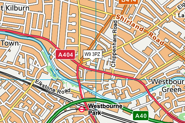 W9 3PZ map - OS VectorMap District (Ordnance Survey) W9 3PZ map - OS VectorMap District (Ordnance Survey)