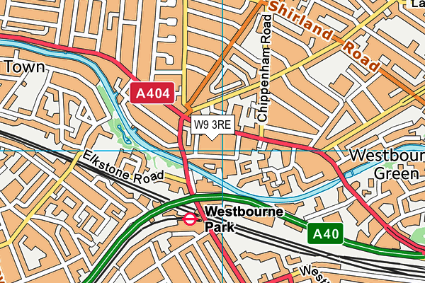 W9 3RE map - OS VectorMap District (Ordnance Survey) W9 3RE map - OS VectorMap District (Ordnance Survey)