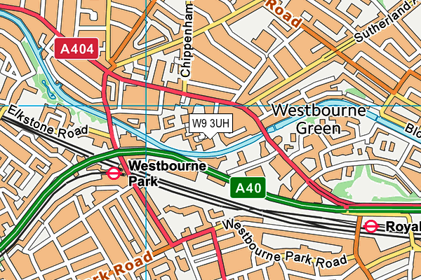 W9 3UH map - OS VectorMap District (Ordnance Survey) W9 3UH map - OS VectorMap District (Ordnance Survey)