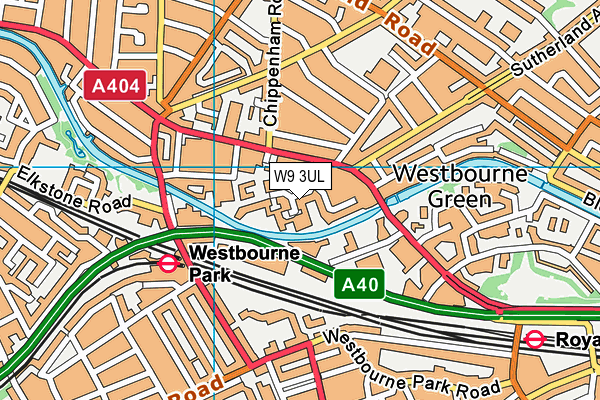 W9 3UL map - OS VectorMap District (Ordnance Survey) W9 3UL map - OS VectorMap District (Ordnance Survey)