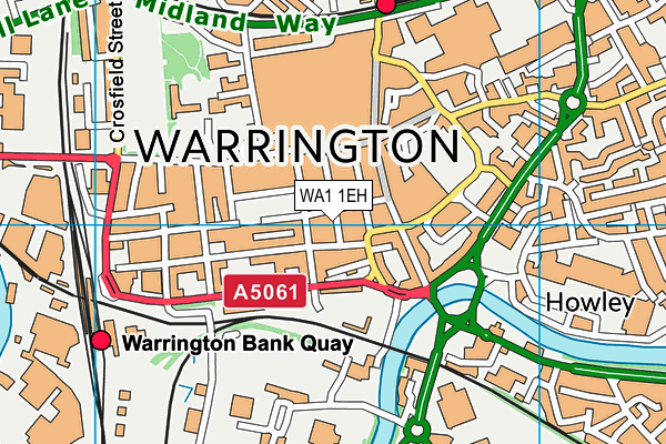 WA1 1EH map - OS VectorMap District (Ordnance Survey) WA1 1EH map - OS VectorMap District (Ordnance Survey)