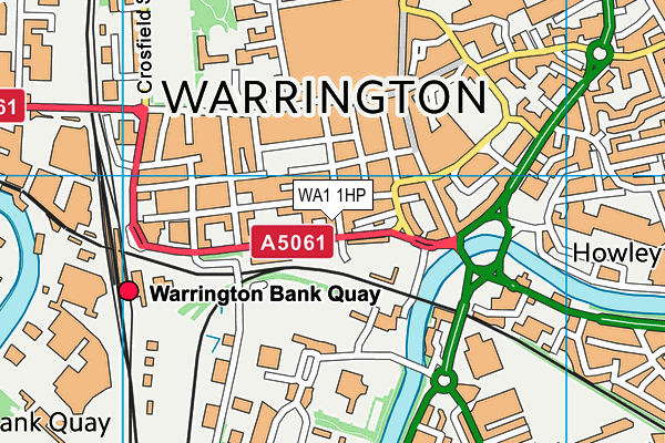 WA1 1HP map - OS VectorMap District (Ordnance Survey) WA1 1HP map - OS VectorMap District (Ordnance Survey)