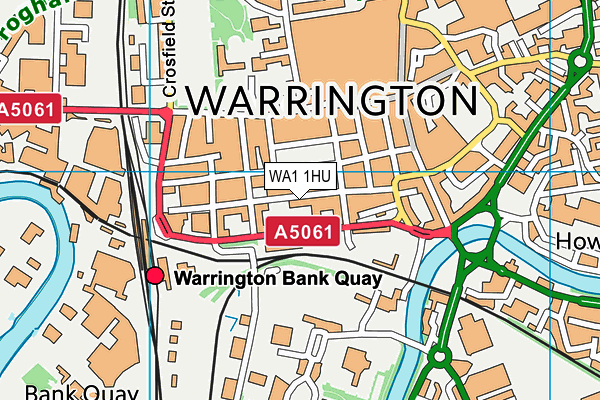 WA1 1HU map - OS VectorMap District (Ordnance Survey) WA1 1HU map - OS VectorMap District (Ordnance Survey)