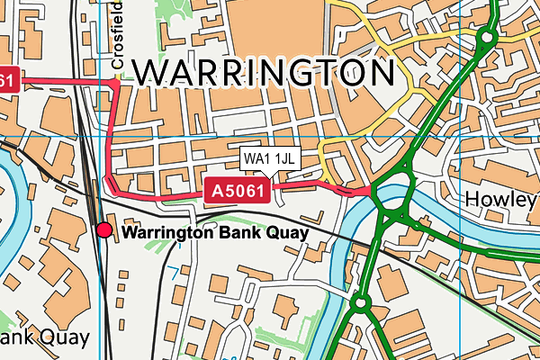 WA1 1JL map - OS VectorMap District (Ordnance Survey) WA1 1JL map - OS VectorMap District (Ordnance Survey)