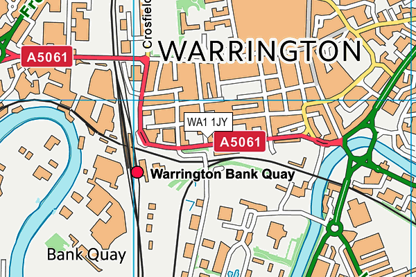 WA1 1JY map - OS VectorMap District (Ordnance Survey) WA1 1JY map - OS VectorMap District (Ordnance Survey)