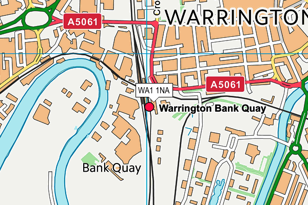 WA1 1NA map - OS VectorMap District (Ordnance Survey) WA1 1NA map - OS VectorMap District (Ordnance Survey)