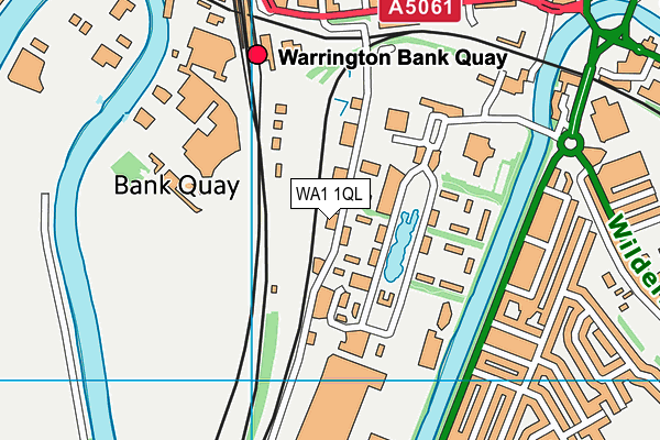 WA1 1QL map - OS VectorMap District (Ordnance Survey) WA1 1QL map - OS VectorMap District (Ordnance Survey)
