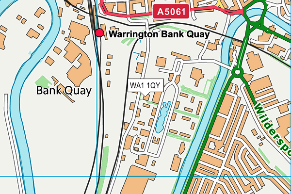 WA1 1QY map - OS VectorMap District (Ordnance Survey) WA1 1QY map - OS VectorMap District (Ordnance Survey)