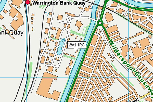 WA1 1RG map - OS VectorMap District (Ordnance Survey) WA1 1RG map - OS VectorMap District (Ordnance Survey)