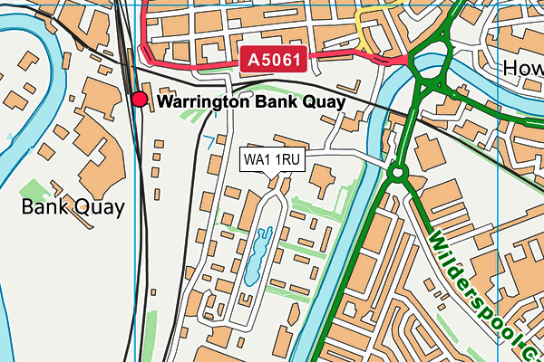 WA1 1RU map - OS VectorMap District (Ordnance Survey) WA1 1RU map - OS VectorMap District (Ordnance Survey)