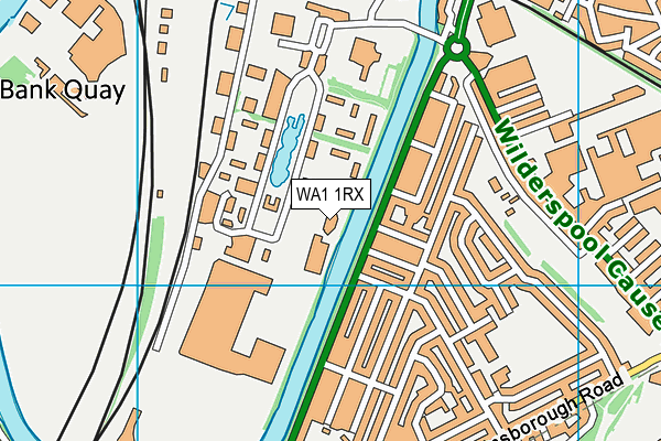 WA1 1RX map - OS VectorMap District (Ordnance Survey) WA1 1RX map - OS VectorMap District (Ordnance Survey)