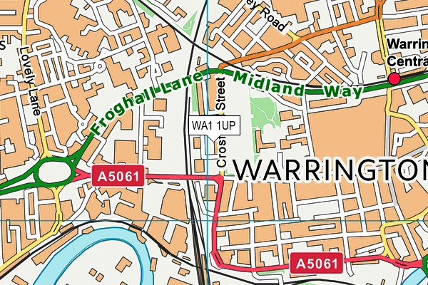 WA1 1UP map - OS VectorMap District (Ordnance Survey) WA1 1UP map - OS VectorMap District (Ordnance Survey)