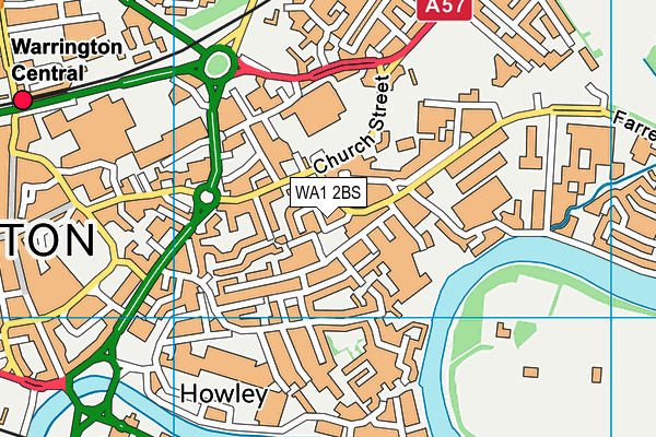 WA1 2BS map - OS VectorMap District (Ordnance Survey) WA1 2BS map - OS VectorMap District (Ordnance Survey)
