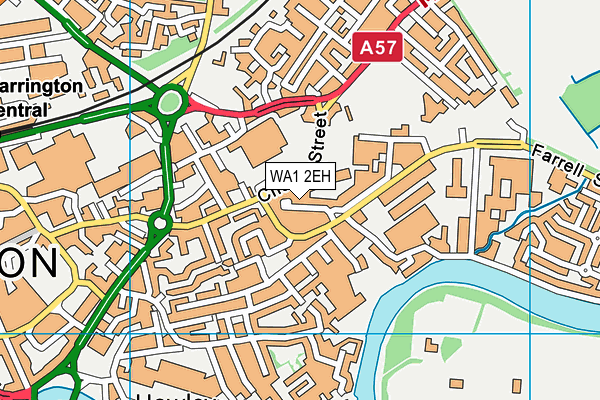 WA1 2EH map - OS VectorMap District (Ordnance Survey) WA1 2EH map - OS VectorMap District (Ordnance Survey)