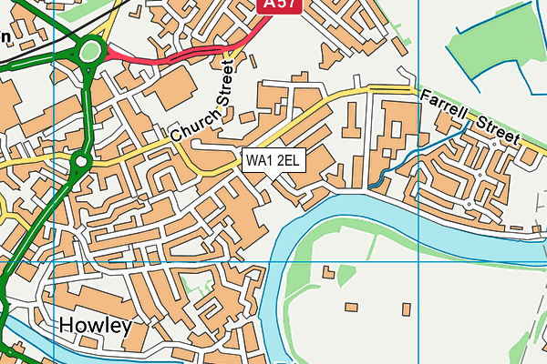 WA1 2EL map - OS VectorMap District (Ordnance Survey) WA1 2EL map - OS VectorMap District (Ordnance Survey)