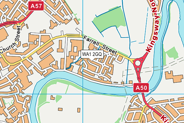 WA1 2GQ map - OS VectorMap District (Ordnance Survey) WA1 2GQ map - OS VectorMap District (Ordnance Survey)