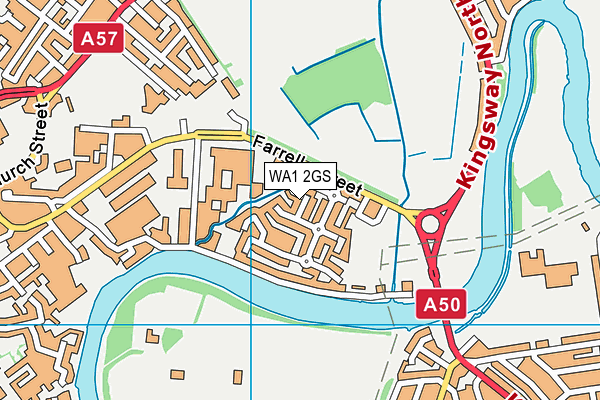 WA1 2GS map - OS VectorMap District (Ordnance Survey) WA1 2GS map - OS VectorMap District (Ordnance Survey)