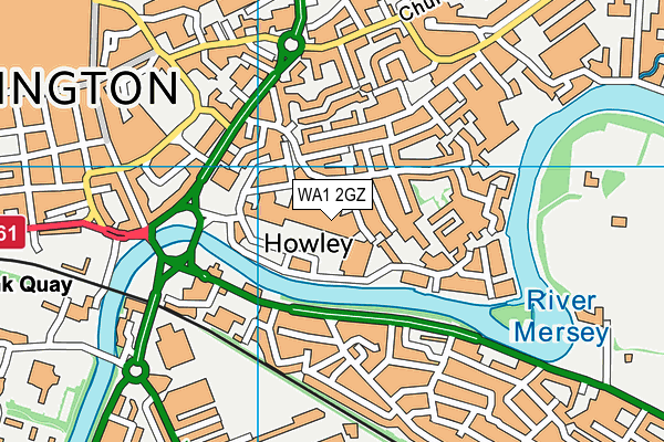 WA1 2GZ map - OS VectorMap District (Ordnance Survey) WA1 2GZ map - OS VectorMap District (Ordnance Survey)